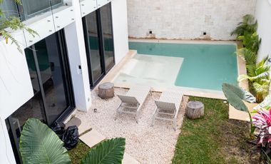 ENTREGA INMEDIATA DE 2 HABITACIONES CON ALBERCA Y BUENA UBICACION EN TULUM