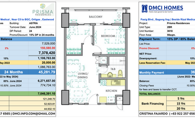 2 BEDROOM IN PRISMA IN PASIG NEAR MEGAMALL WITH DISCOUNT
