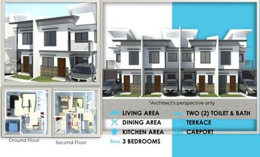 For Sale Pre-Selling 3 Bedrooms 2 Storey Townhouses at Citadel Estate, Cotcot, Liloan, Cebu near Highway