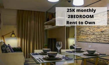 RENT TO OWN 25K MONTHLY 2BEDROOM W/ BALCONY NO BANK NEEDED FREE AIRCON CONDO IN ORTIGAS SHAW MANDALUYONG