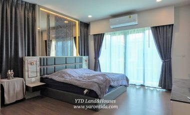 Rent/Sell The City Bangna (new project) size XL, large size, lots of usable space. Luxury detached house, new project, next to Mega-Bangna. Corner plo
