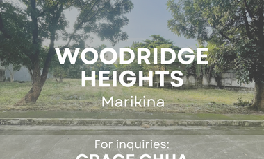 Lot for Sale in Woodridge Heights, Marikina City