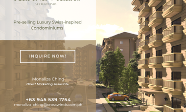 BRIENZ G3 - F Alpine Villas Pre-selling Luxury Condominiums at Crosswinds Tagaytay