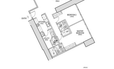 2 bedroom unit for rent in The Proscenium - Lorraine Tower