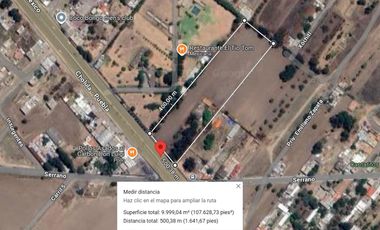 Terreno en venta en carretera camino a Huejotzingo