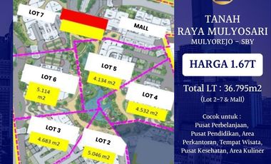 DIJUAL TANAH RAYA MULYOSARI SURABAYA LUAS COCOK BANGUN APARTEMEN PERUMAHAN