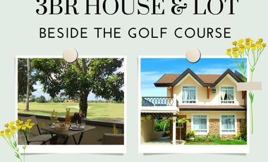 House & Lot beside the golf course For Sale in Silang near Tagaytay