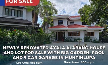 Newly Renovated Ayala Alabang House and Lot for Sale