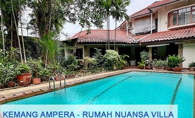 Fast Sale Rumah Nuansa Villa Di Kemang Ampera Jakarta Selatan