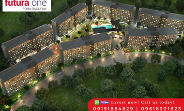 Facing amenities Studio Unit (2nd floor) at Futura One Condo Dagupan