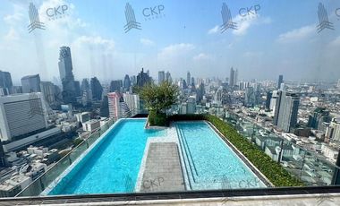 Condo for sale and rent, Ashton Chula-Silom, elegantly decorated room, good view, premium central area. Near the BTS,MRT station, Near Chula University.