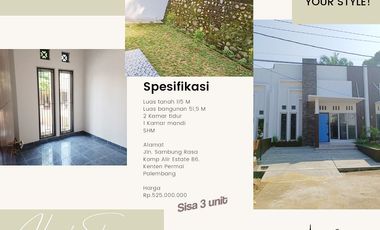 Rumah Dijual di Kenten Palembang Dekat PTC Mall