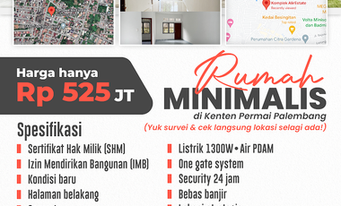 Rumah Dijual di Kenten Palembang Dekat PTC Mall