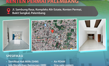 Rumah Dijual di Kenten Palembang Dekat PTC Mall