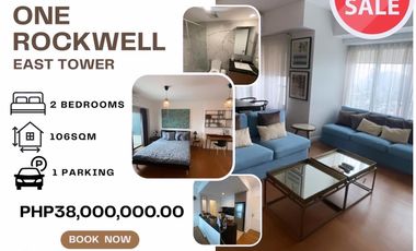 Good Deal: 2BR Flat Unit in One Rockwell East Tower, Makati - 106 sqm