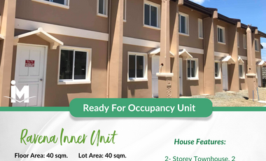 RAVENA IU READY FOR OCCUPANCY UNIT WITH 2BR FOR SALE IN DUMAGUETE CITY