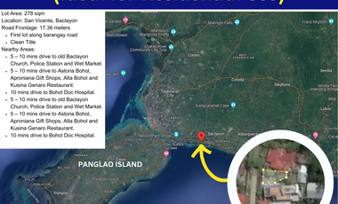 Lot for Sale located in San Vicente, Baclayon, Bohol