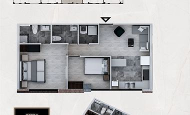 Departamento 2 habitaciones Credito VIP Cuenca Gonzales Suarez