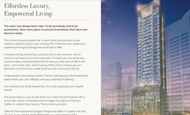 Own and Earn! Reasonable Capital | Preselling International Serviced Condominium in Makati