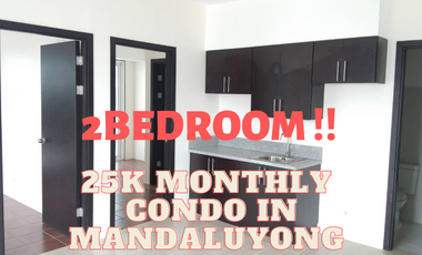 RFO 25K monthly 2Bedroom w/ Balcony Condo Rent to Own in Mandaluyong Tiendesitas C5 Pasig Kasara Resort type
