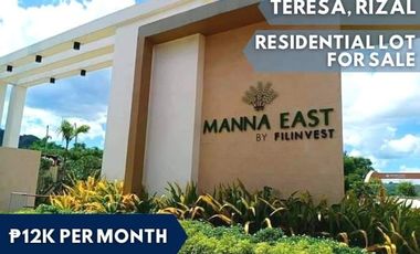 121 sqm Residential Lot in FILINVEST - New Fields at Manna East in Teresa Rizal