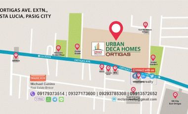 Condominium For Sale Near PLDT Building Urban Deca Ortigas Rent to Own thru PAG-IBIG, Bank and In-house