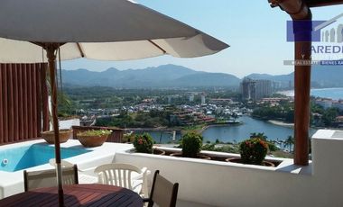 V410 Villa en Venta 2 recámaras amplia terraza y jacuzzi  Porto Ixtapa