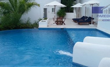 V410 Villa en Venta 2 recámaras amplia terraza y jacuzzi  Porto Ixtapa