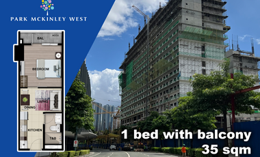 Park Mckinley West 1 bedroom with balcony Preselling condo for sale Fort Bonifacio Taguig City
