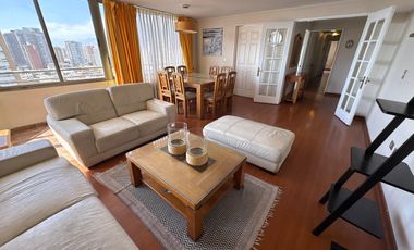 Arriendo departamento amoblado 3 dormitorios Parque Brasil, Antofagasta, Incluye GC