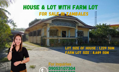 House & Lot with Farm Lot For Sale