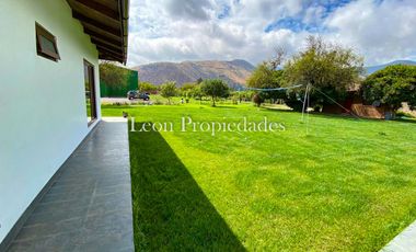 León Propiedades vende hermosa casa con gran galpón en sector Lo Águila, Curacaví