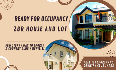 House & Lot for Sale Ready for Occupancy w/ Country Club amenities in Silang few minutes from Tagaytay