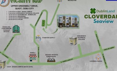 CLOVERDALE SEAVIEW RESIDENTIAL 2 STOREY TRIPLEX WITH BASEMENT FOR SALE AT QUIOT, PARDO, CEBU CITY