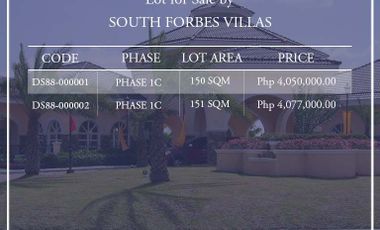 Lot for Sale in South Forbes Villas at Silang Cavite