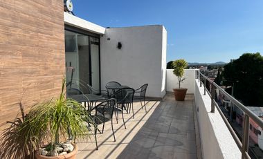 Loft 4to. nivel servicios incluidos, roof garden vista hacía los Volcanes
