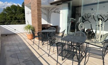 Loft 4to. nivel servicios incluidos, roof garden vista hacía los Volcanes