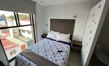 Loft 4to. nivel servicios incluidos, roof garden vista hacía los Volcanes