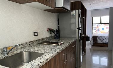 Loft 4to. nivel servicios incluidos, roof garden vista hacía los Volcanes
