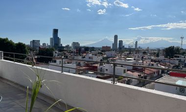 Loft 4to. nivel servicios incluidos, roof garden vista hacía los Volcanes