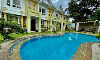 2 BEDROOMS FULLY FURNISHED TOWNHOUSE WITH POOL FOR RENT IN MALABANIAS, ANGELES CITY PAMPANGA