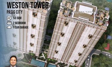 Two bedroom condo unit for Sale in Brixton Place Weston Tower at Pasig City