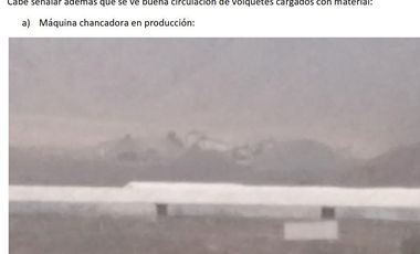 REMATO CONSECION MINERA NO METALICA EN CHILCA . LEGALMENTE EN REGLA