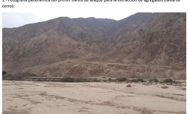 REMATO CONSECION MINERA NO METALICA EN CHILCA . LEGALMENTE EN REGLA