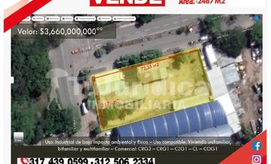 SE VENDE LOTE ZONA INDUSTRIAL SUR NEIVA