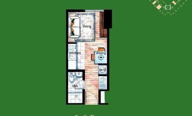 Affordable The Grove by Rockwell Furnished Studio For Rent Pasig City near Tiendesitas