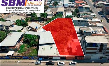 En Machala De Venta Propiedad en la Calle Pasaje de 1.182m2 Apta para Supermercado, Clinica, Centro de Acopio