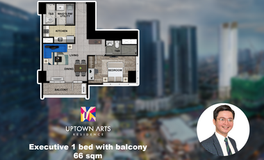 No downpayment Executive 1 bedroom Uptown Arts Residence Preselling condo for sale Bonifacio Global City The Fort Taguig City