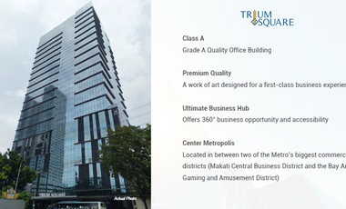 Office Space for Rent/Sale in Trium Square, Pasay City