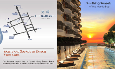 FOR SALE:  RFO 40 sqm 1BR Condo Unit With Balcony along Roxas Boulevard at The Radiance Manila Bay